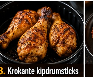 Krokante kipdrumsticks
