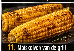 Maïskolven van de grill