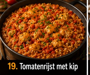 Tomatenrijst met kip
