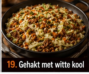 Gehakt met witte kool