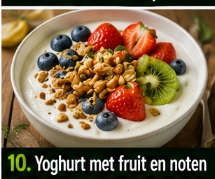 Yoghurt met fruit en noten