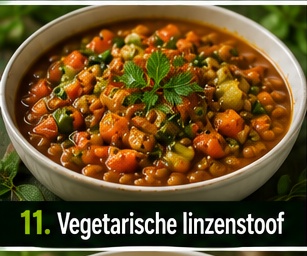 Vegetarische linzenstoof
