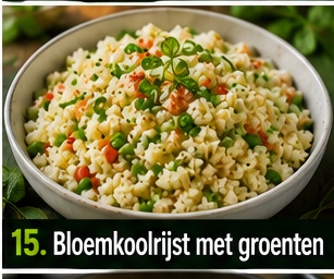 Bloemkoolrijst met groenten