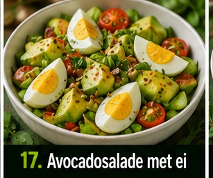 Avocadosalade met ei
