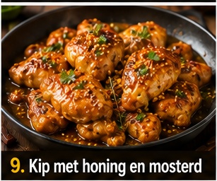 Kip met honing en mosterd