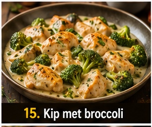 Kip met broccoli