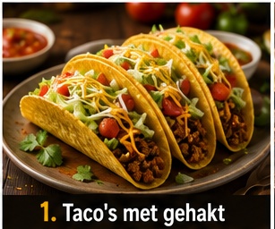 Taco's met gehakt