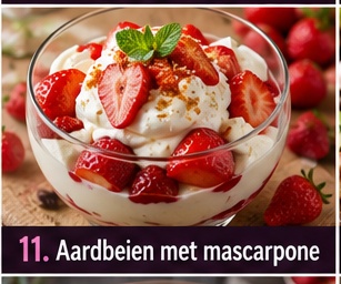 Aardbeien met mascarpone