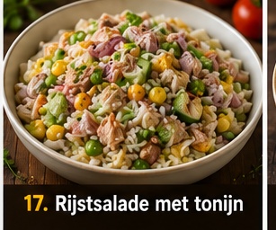 Rijstsalade met tonijn