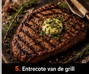 Entrecote van de grill