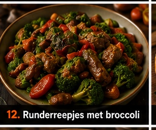 Runderreepjes met broccoli