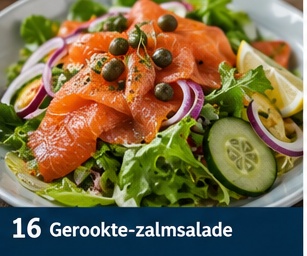 Gerookte-zalmsalade