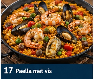 Paella met vis